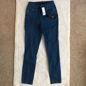 Bebe Seamed High Rise Heartbreaker jeans